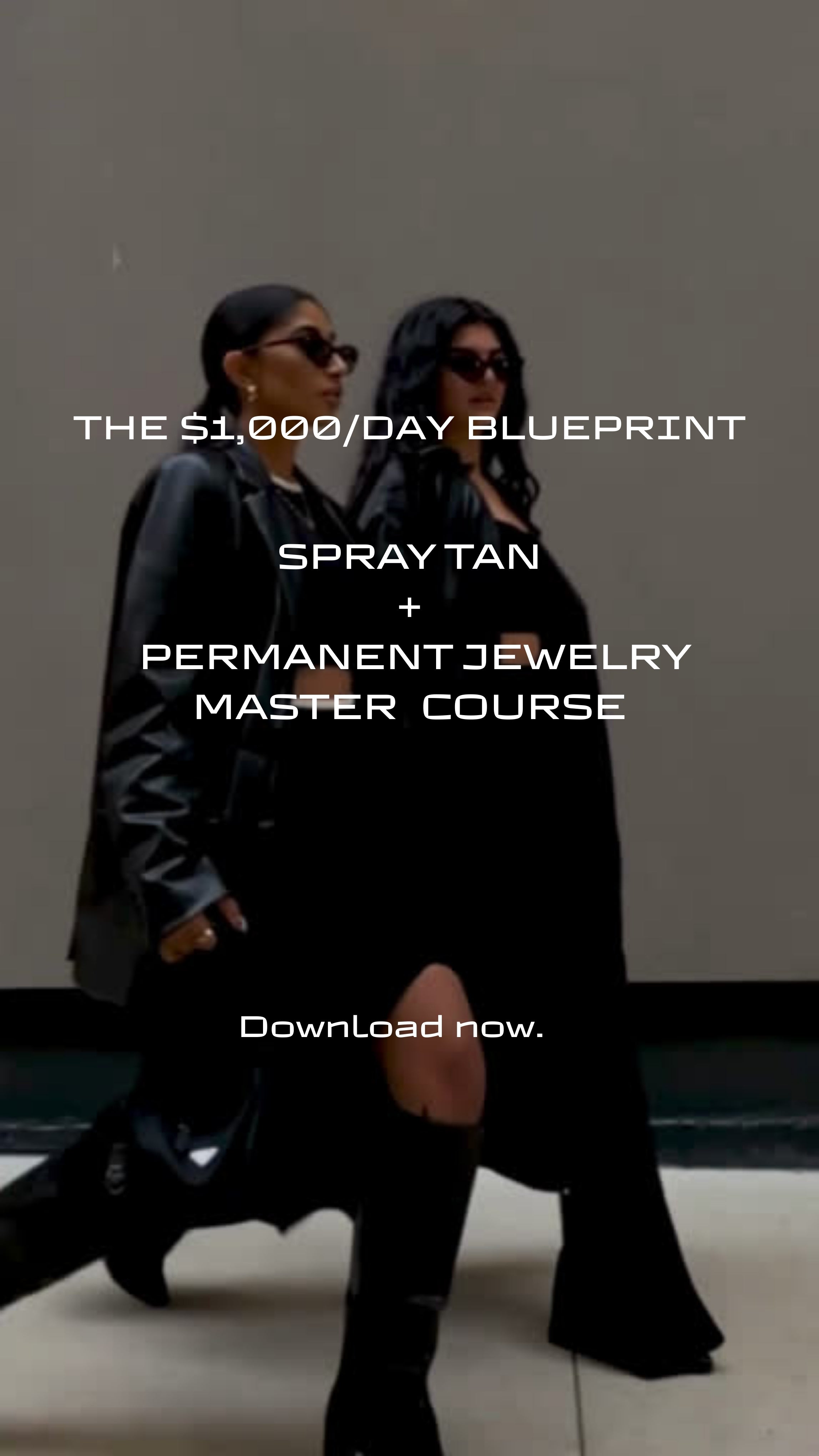 Spray Tan + Permanent Jewelry Blueprint